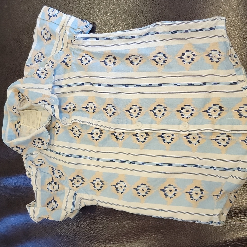 First impressions boy button down